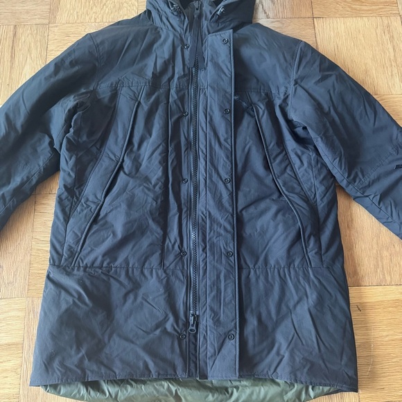 J. Crew Wallace & Barnes Lofty Nylon Parka PrimaLoft Size Large Black Coat - Picture 8 of 12